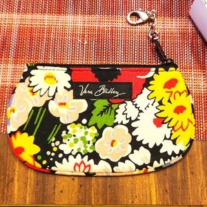 Vera Bradley Poppy Fields Clip Zip ID
